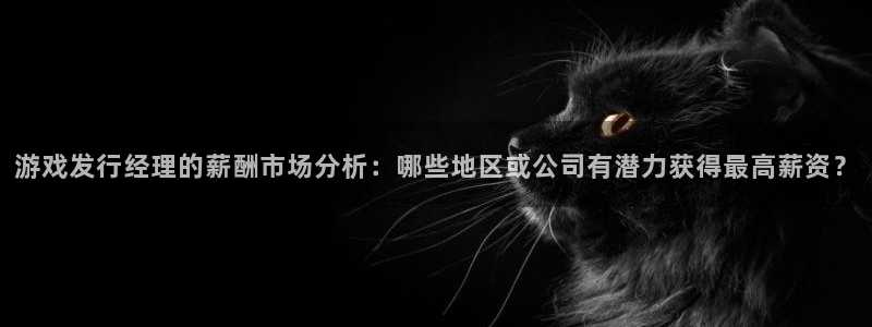 bg大游子上市：游戏发行经理的薪酬市场分析：哪些地区或公司有潜力获得最高薪资？