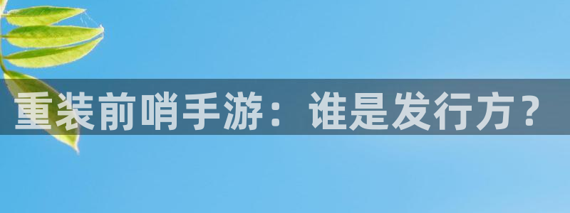bg大游官网平台代理条件是什么：重装前哨手游：谁是发行方？